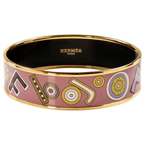 hermes silver bangle|hermès enamel bangle.